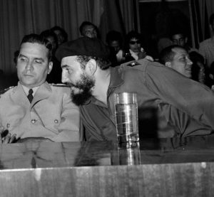 Presidente Venezuela Wolfgang Larrazábal e Fidel Castro Cuba