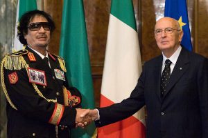 Libia Gheddafi Guerra Italia Napolitano